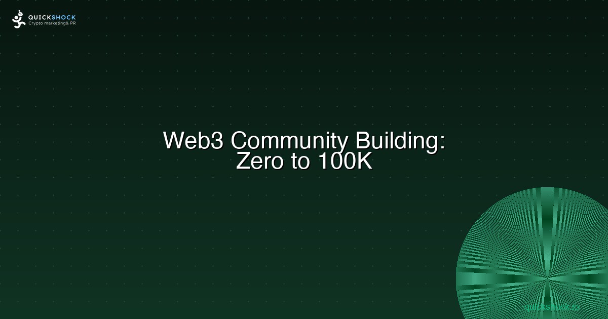 Web3 Community Building: From Zero to 100K Members
