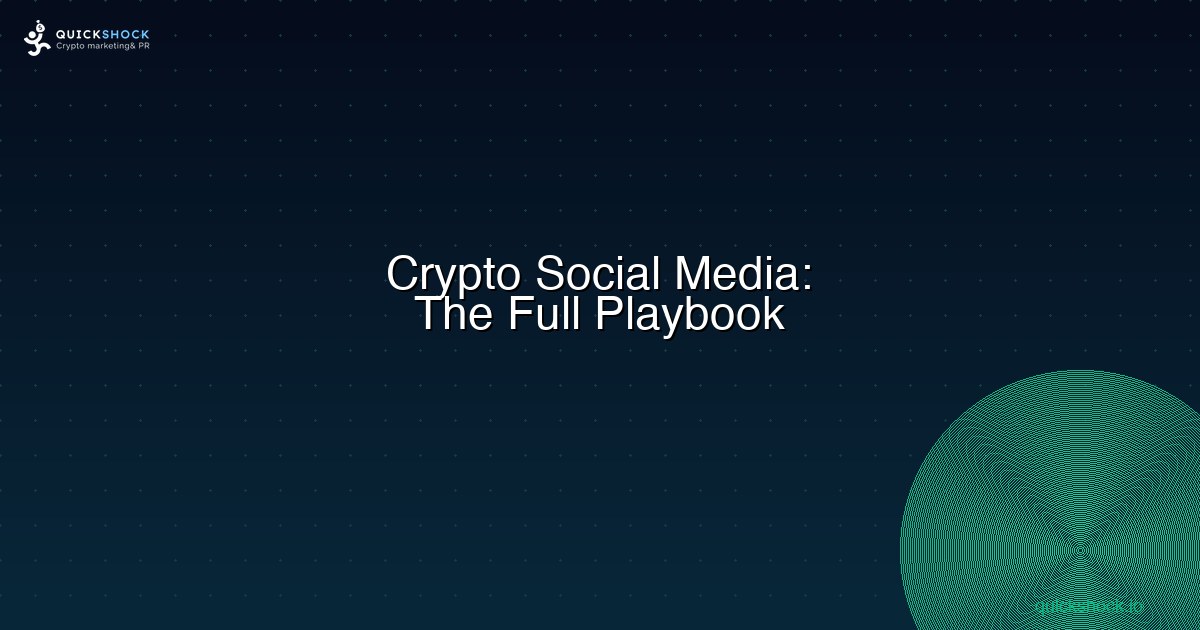 Crypto Social Media Marketing: Twitter, Telegram & Discord Playbook